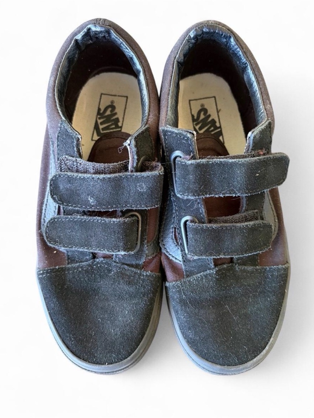 Vans Kids Black Vans Velcro Sneakers